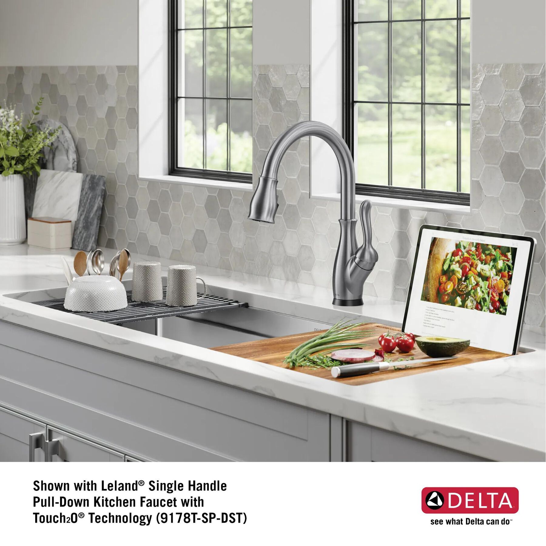45&rdquo; Workstation Undermount Single Bowl 16 Gauge Stainless Steel Kitchen Sink with 2-Tier&nbsp;WorkFlow&trade; Ledge and Accessories